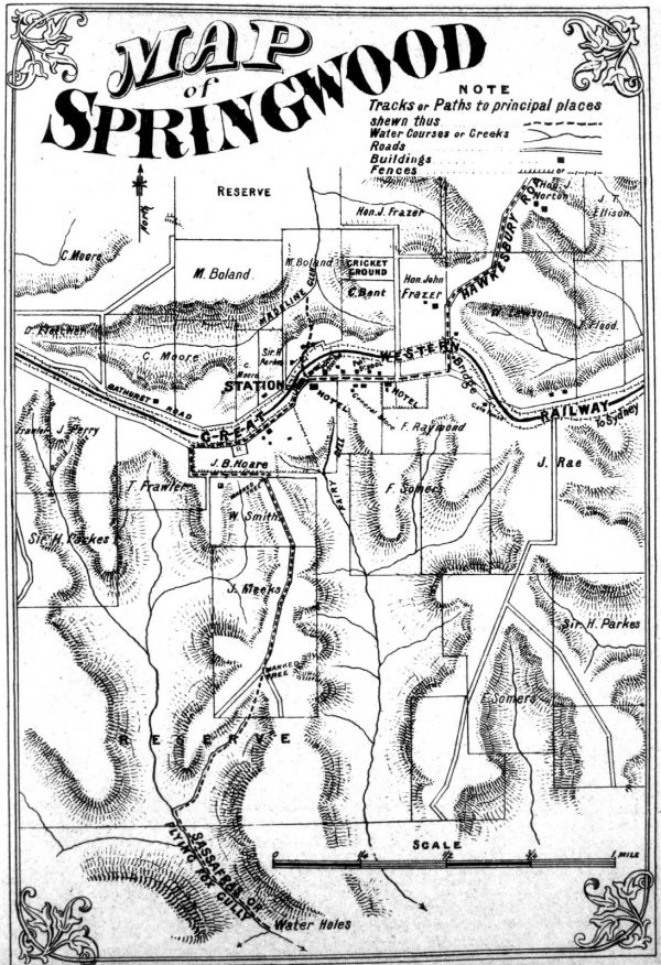 springwood 1882 map